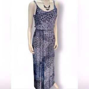 5th & Love Black and Gray Sleeveless Maxi Sundress